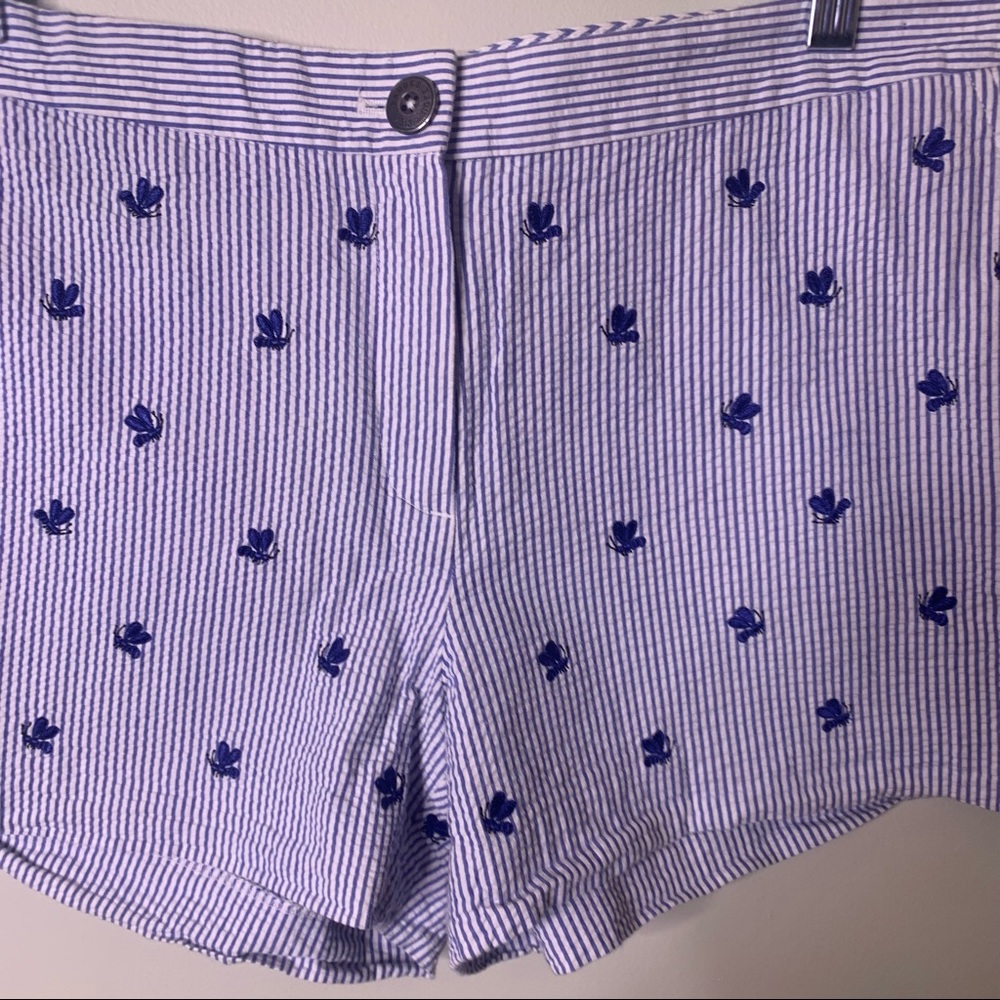 BROOKS BROTHERS Seersucker Embroidered Bee Shorts - Picture 6 of 15